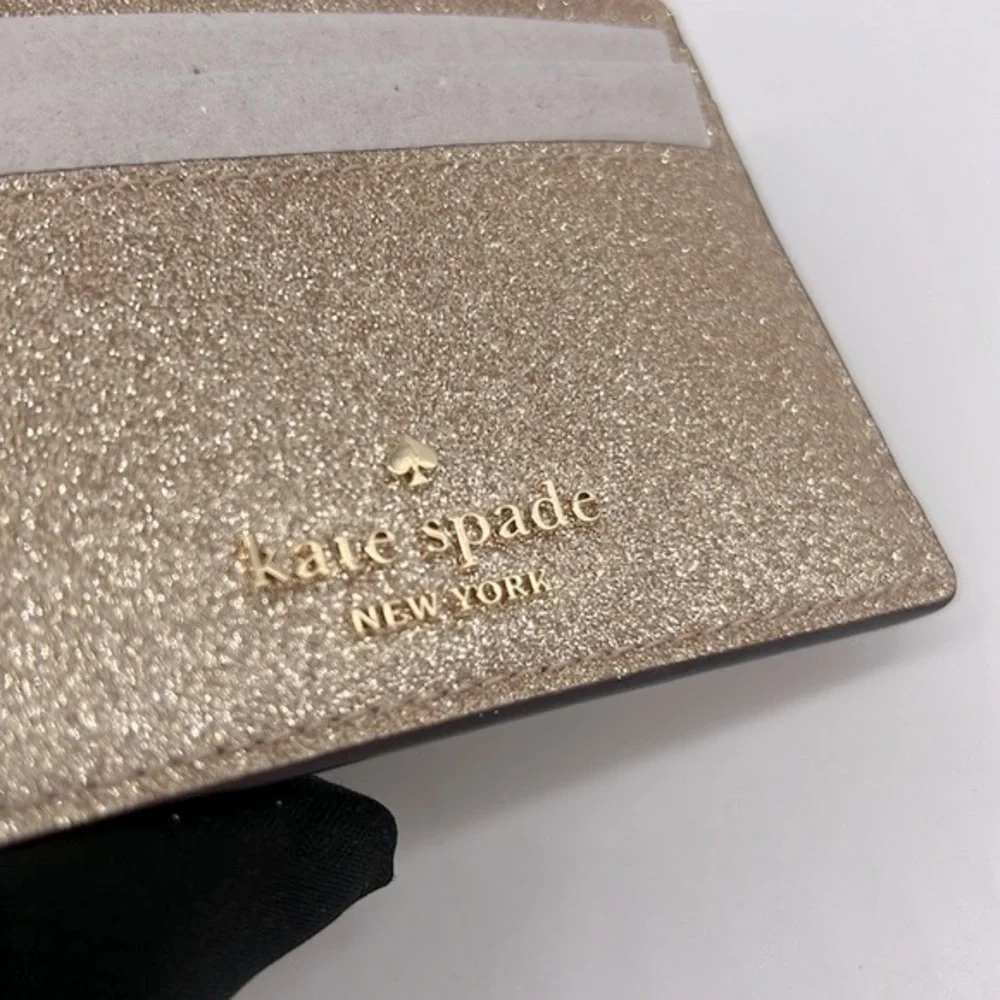 Kate Spade Glimmer Small Slim Card Gold